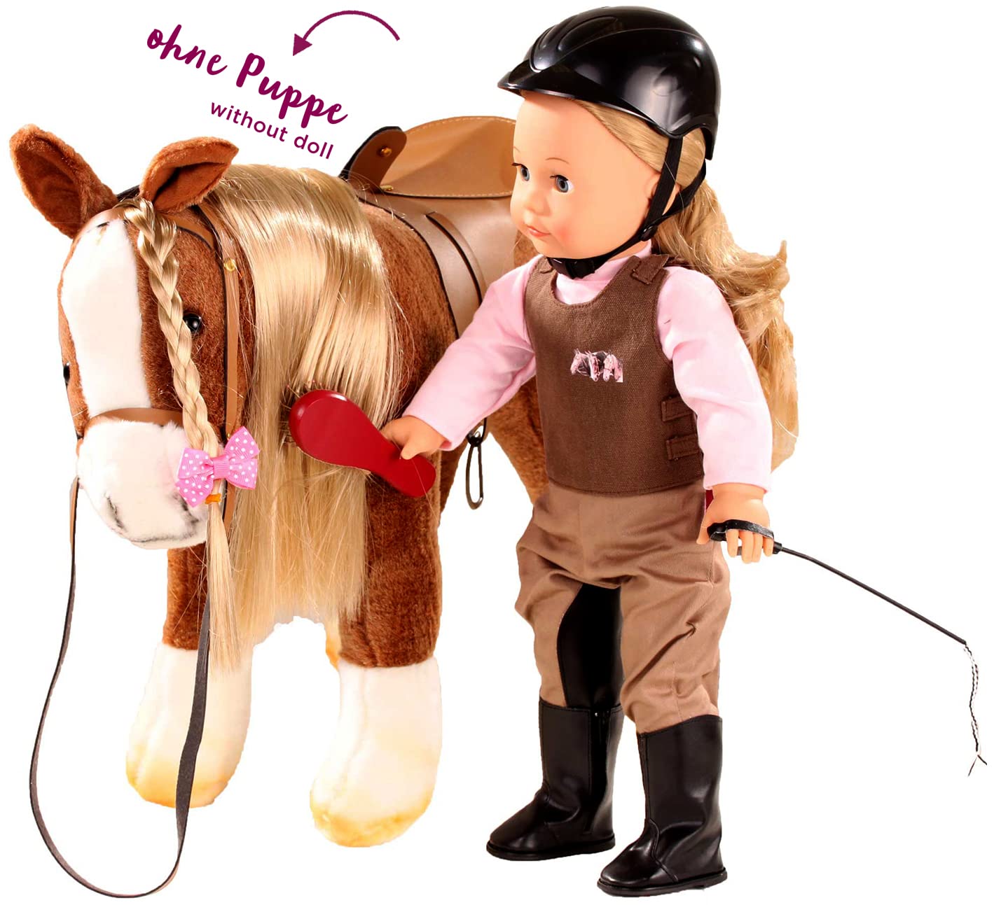g-tz-3402375-brown-beauty-k-mmpferd-mit-sattel-f-r-puppen-bis-50cm image 3