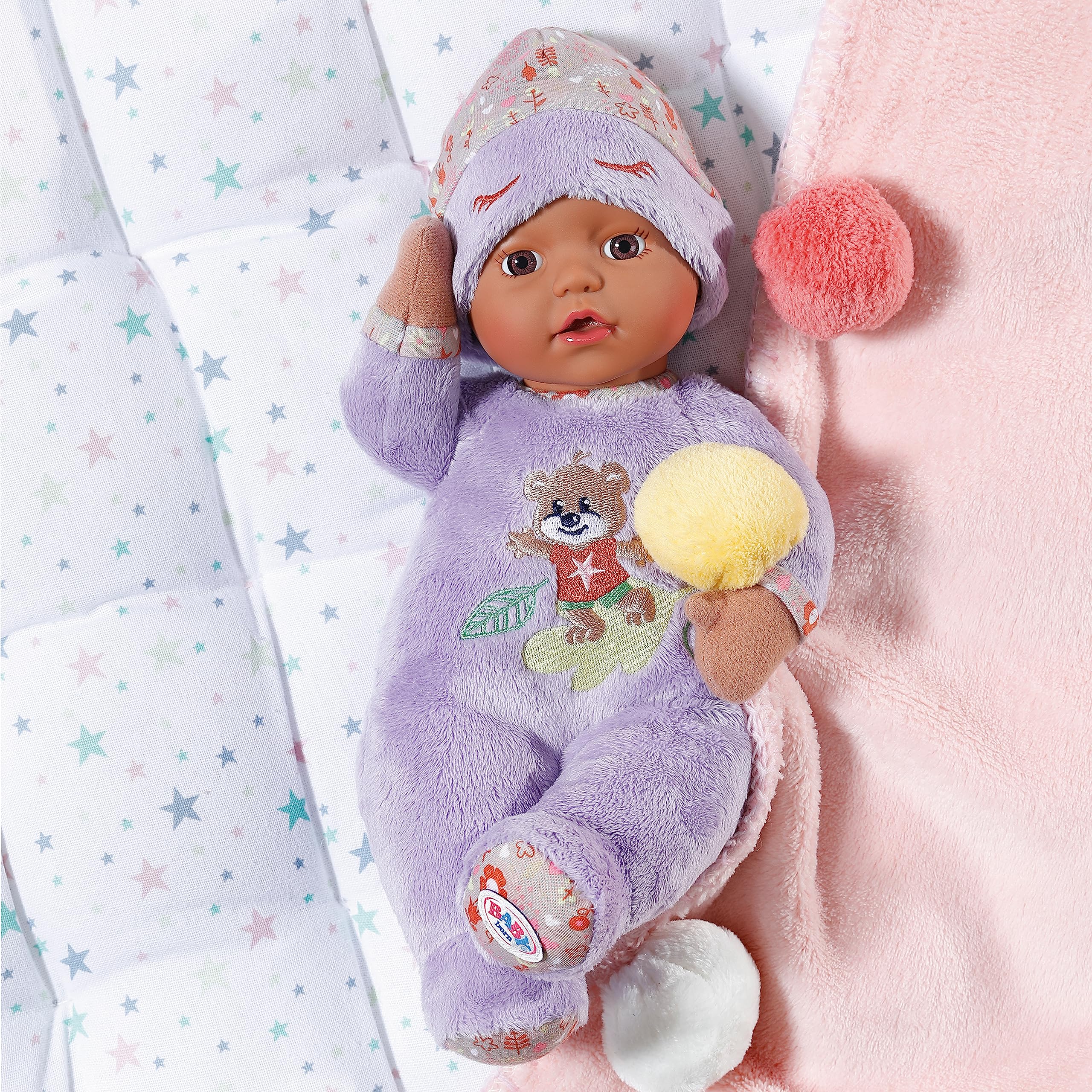 baby-born-sleepy-for-babies-stoffpuppe-lila-30-cm-mit-rassel-833438 image 4