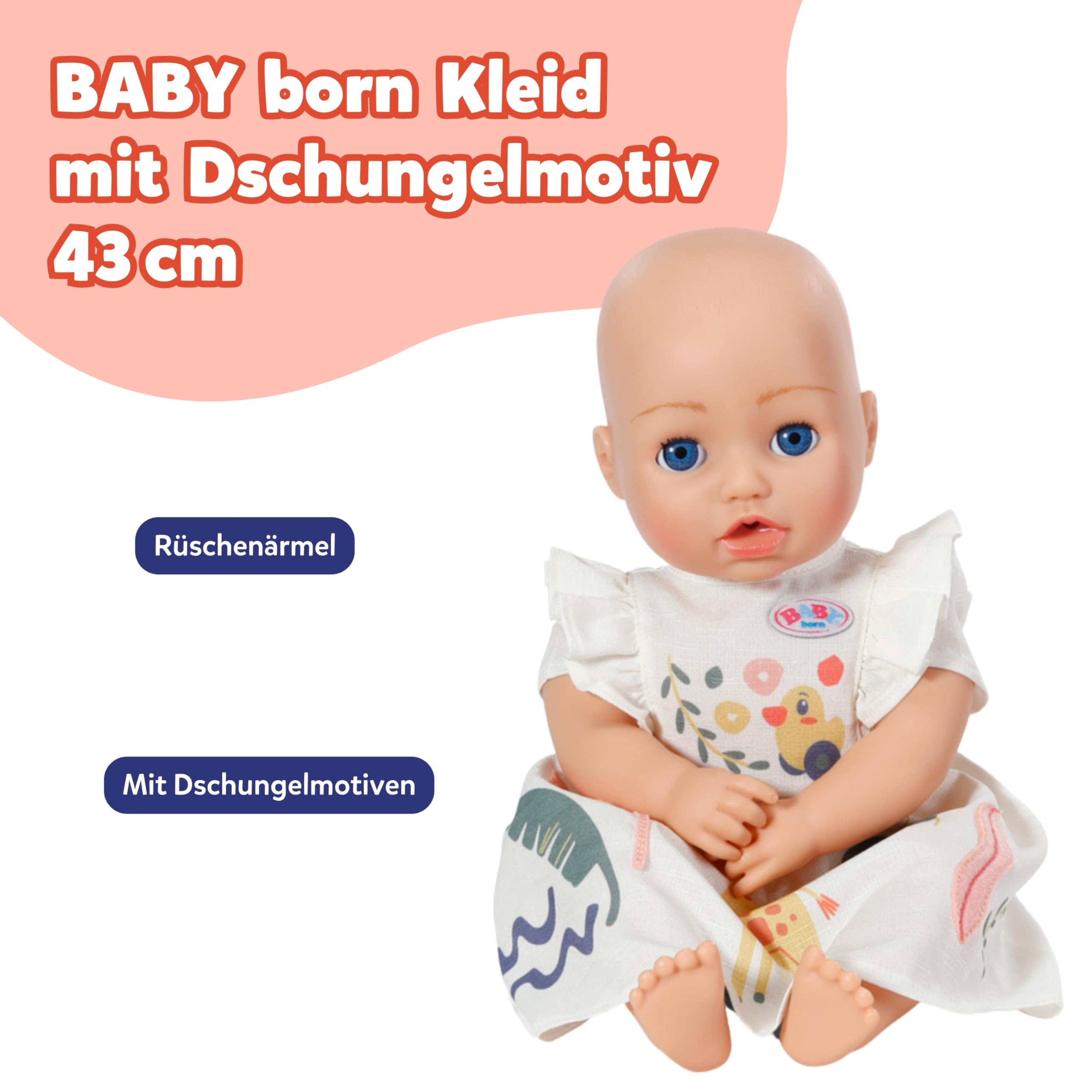 baby-born-kleid-giraffe-mit-r-schen-f-r-43-cm-puppen image 2