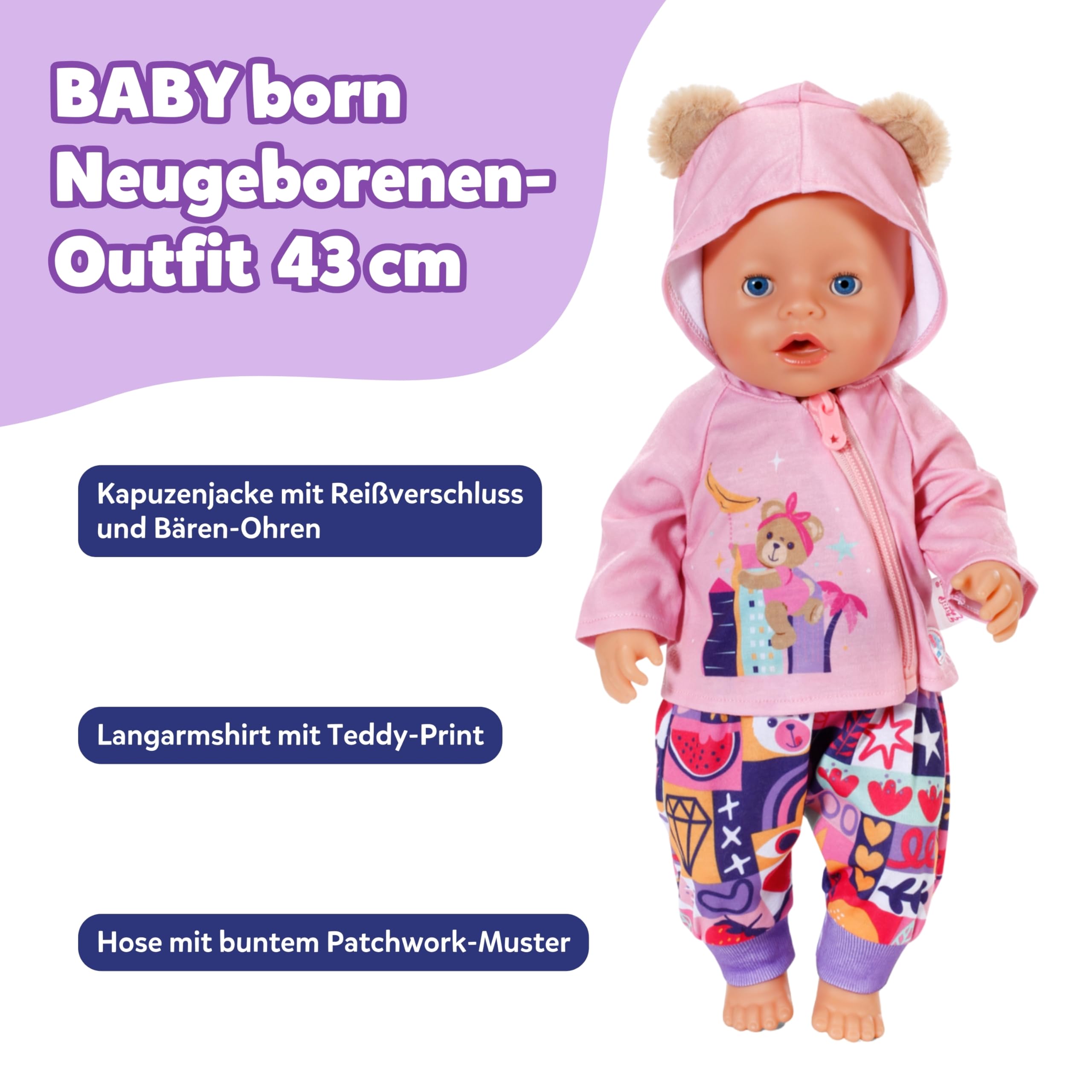 baby-born-newborn-outfit-puppenkleidung-f-r-43-cm-puppen image 2