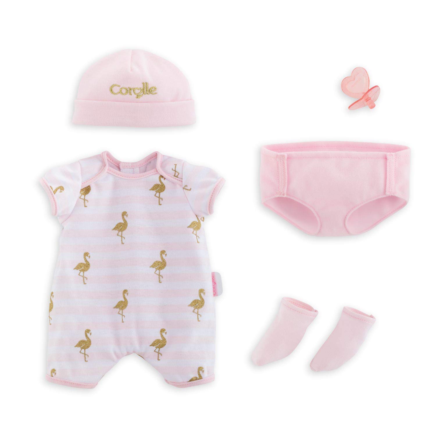 corolle-mon-grand-poupon-9000140550-5-tlg-babykleidungsset-mit-schnuller-f-r-36- image 1