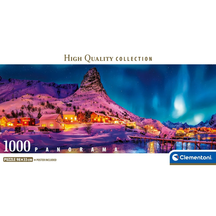 clementoni-colourful-night-over-lofoten-islands-puzzle-1000-teile-panorama image 4