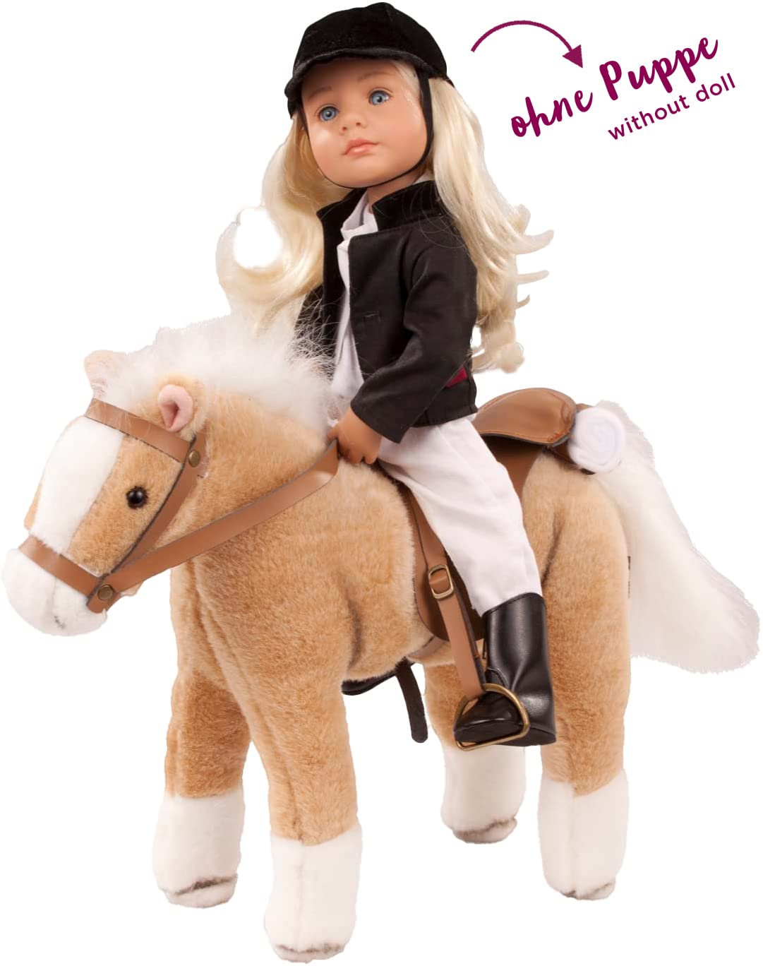 g-tz-haflinger-fritz-pferd-mit-sattel-pl-schpferd-f-r-50-cm-puppen image 3
