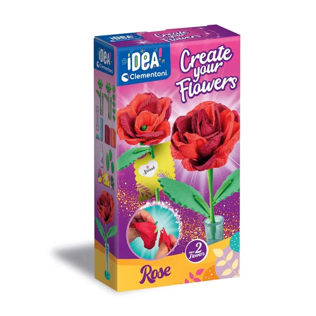 clementoni-idea-create-your-flowers-rose-kreativset image 1