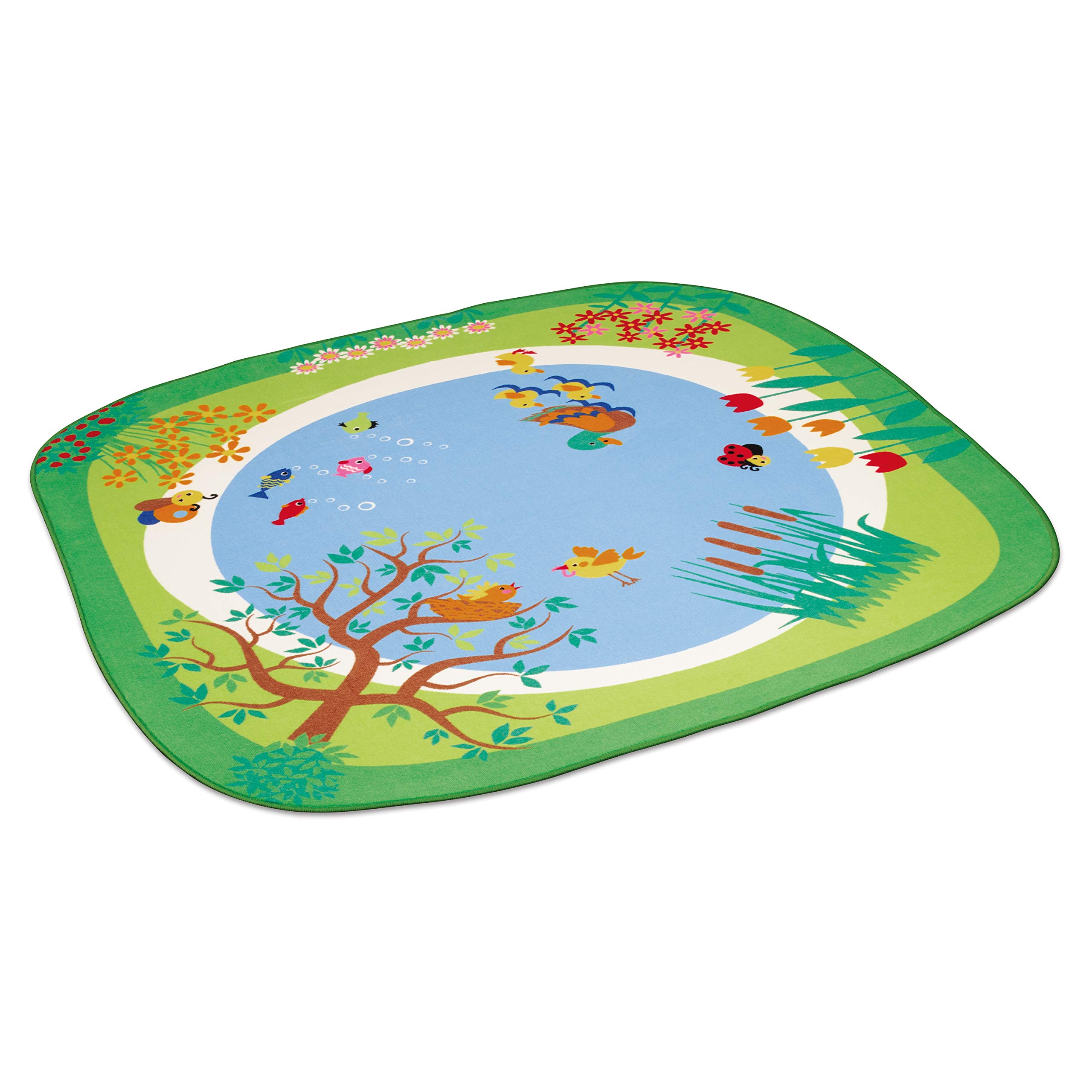 erzi-51174-teppich-teich-spielteppich-165-x-165-cm image 1