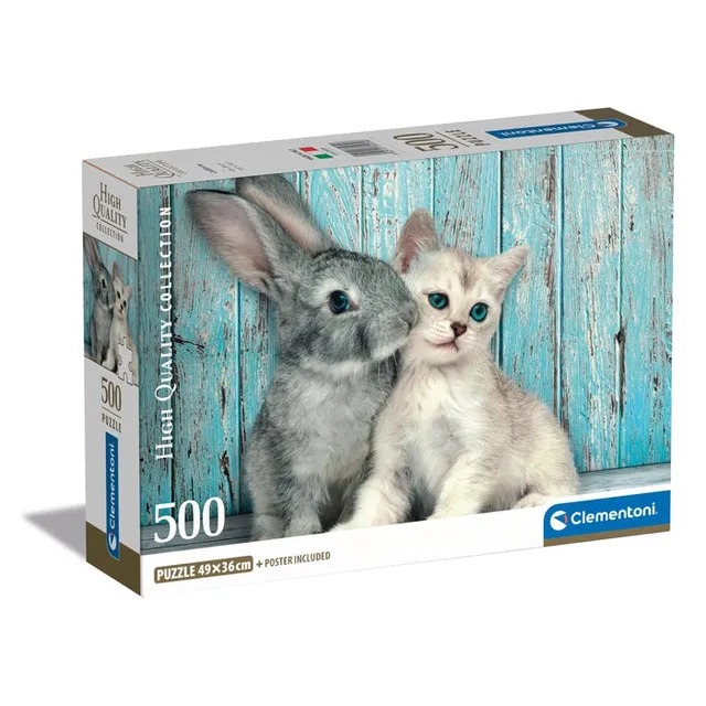 clementoni-cat-bunny-puzzle-500-teile-49-x-36-cm image 1