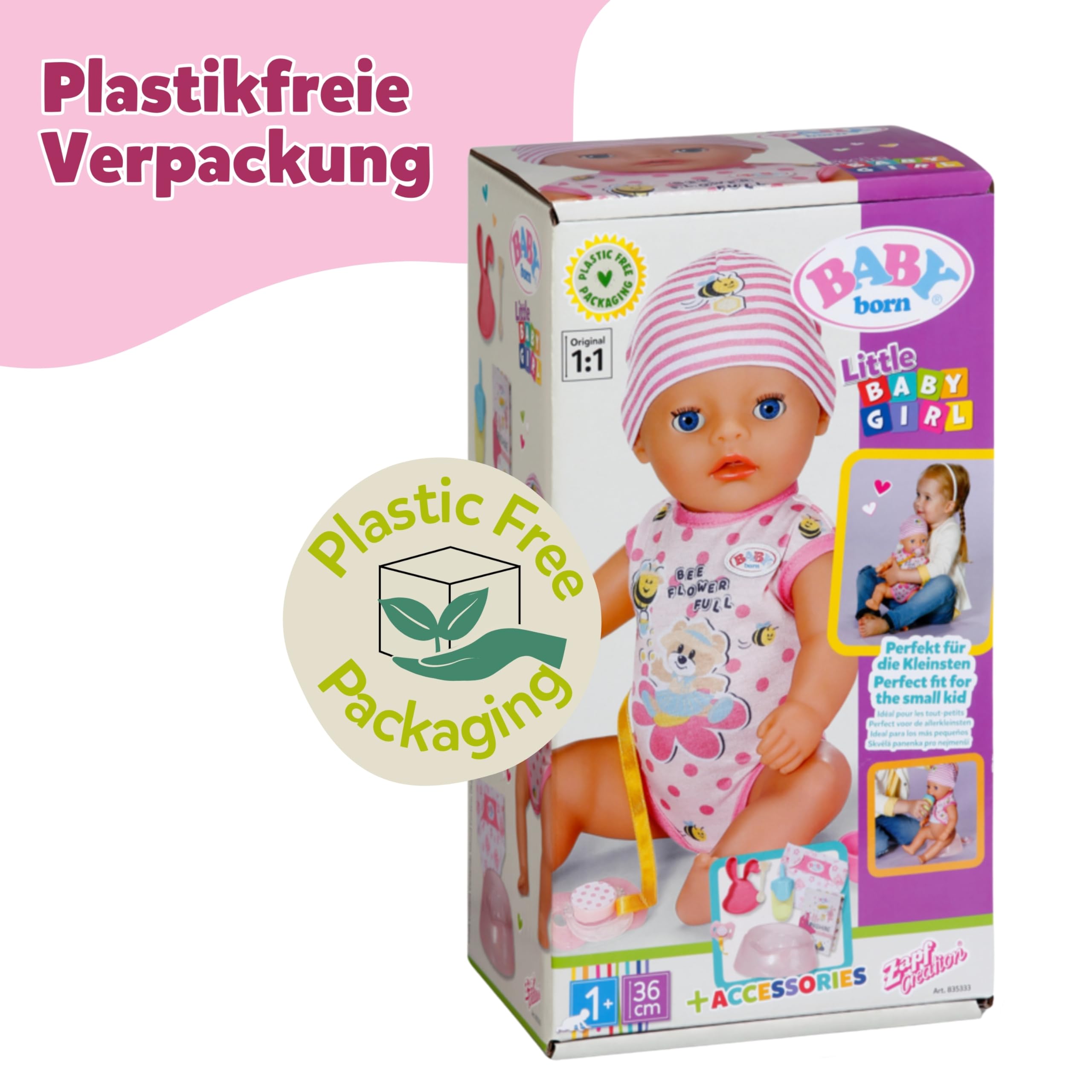 baby-born-little-hannah-36-cm-babypuppe-mit-5-funktionen-und-stoffk-rper image 8
