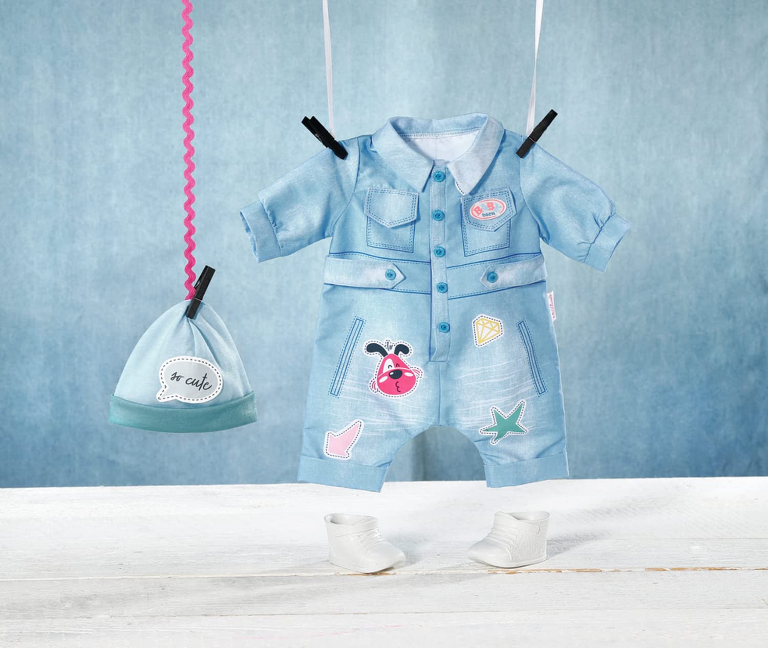 baby-born-deluxe-jeans-overall-43cm-puppenkleidung-set image 6