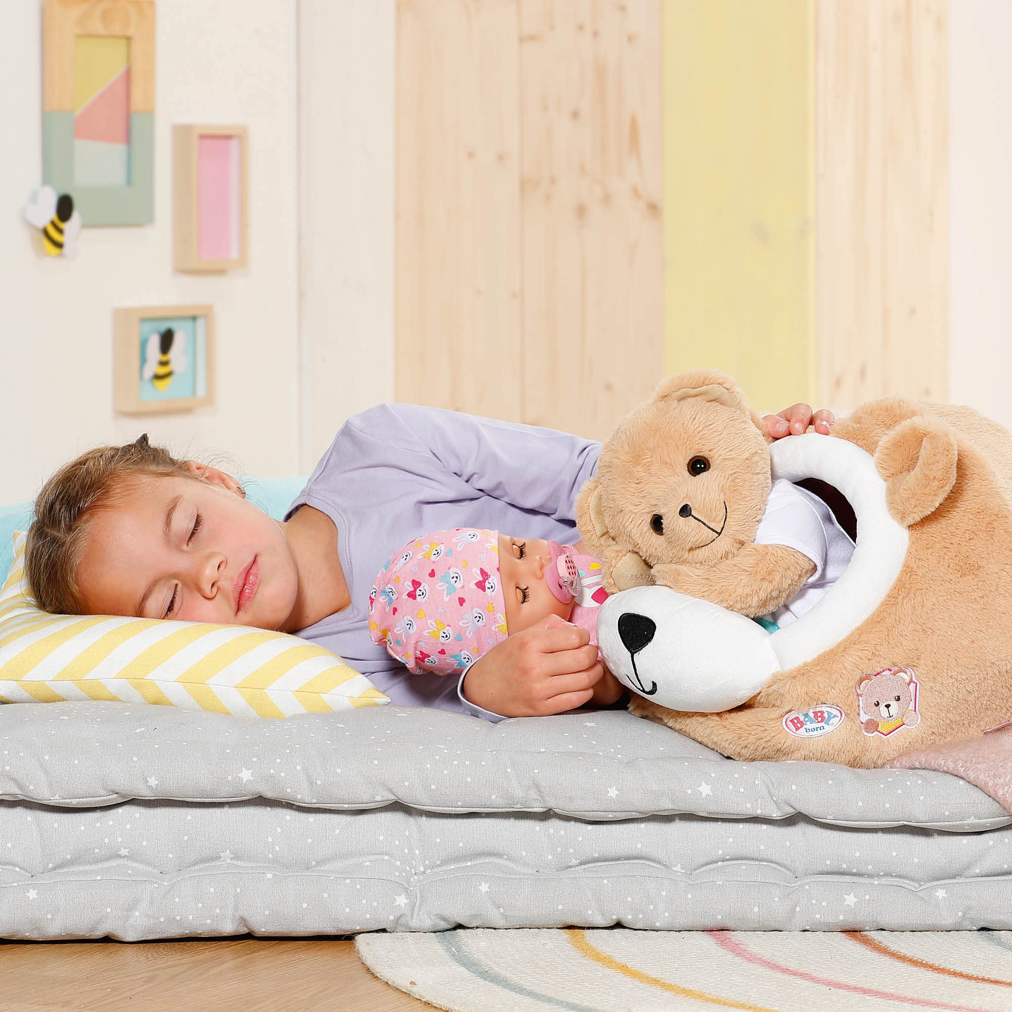 baby-born-b-renh-hle-834459-pl-sch-bett-b-renkopf-f-r-43-cm-puppe-und-b-r image 7