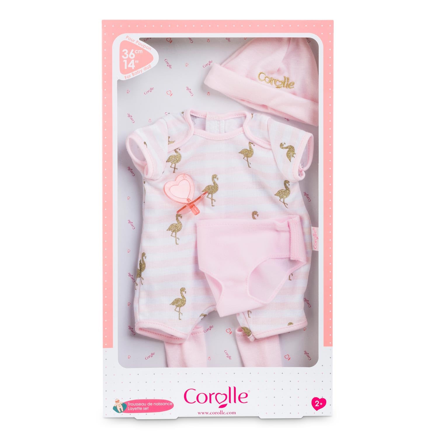 corolle-mon-grand-poupon-9000140550-5-tlg-babykleidungsset-mit-schnuller-f-r-36- image 7