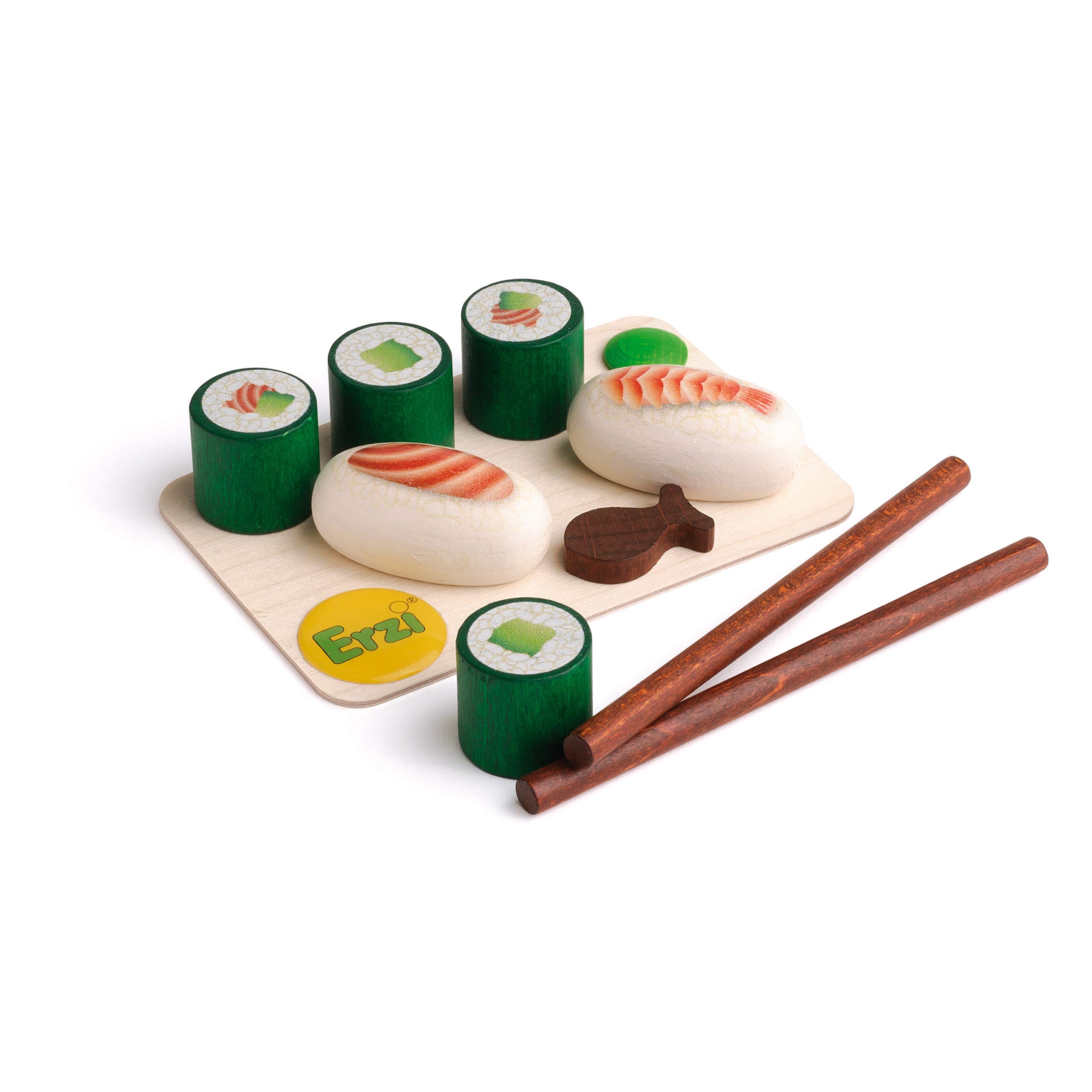 erzi-16145-sushi-aus-holz-11-teilig-kaufladenspielzeug image 1