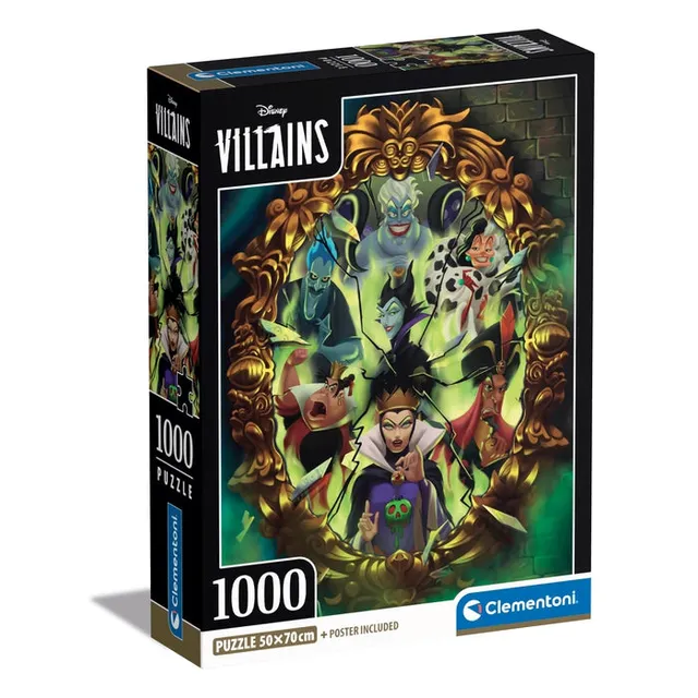 clementoni-disney-villains-puzzle-1000-teile-70-x-50-cm image 1