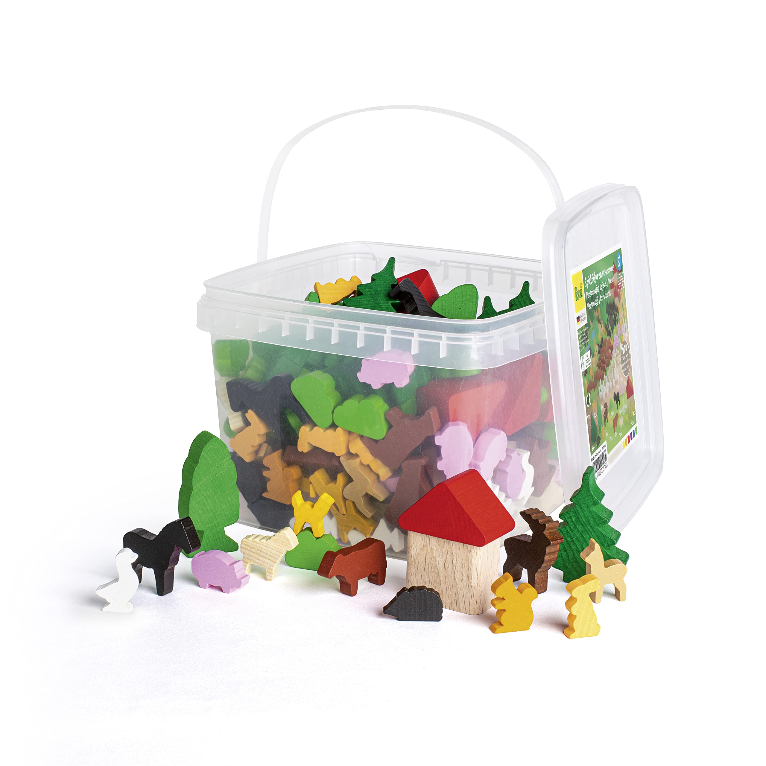 erzi-41370-spielfiguren-aus-holz-200-teilig-im-eimer image 1