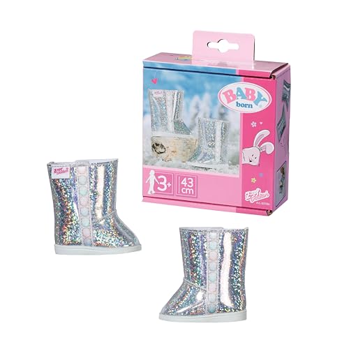 baby-born-winterstiefel-hoch-puppenstiefel-silber-f-r-43cm-831786 image 6