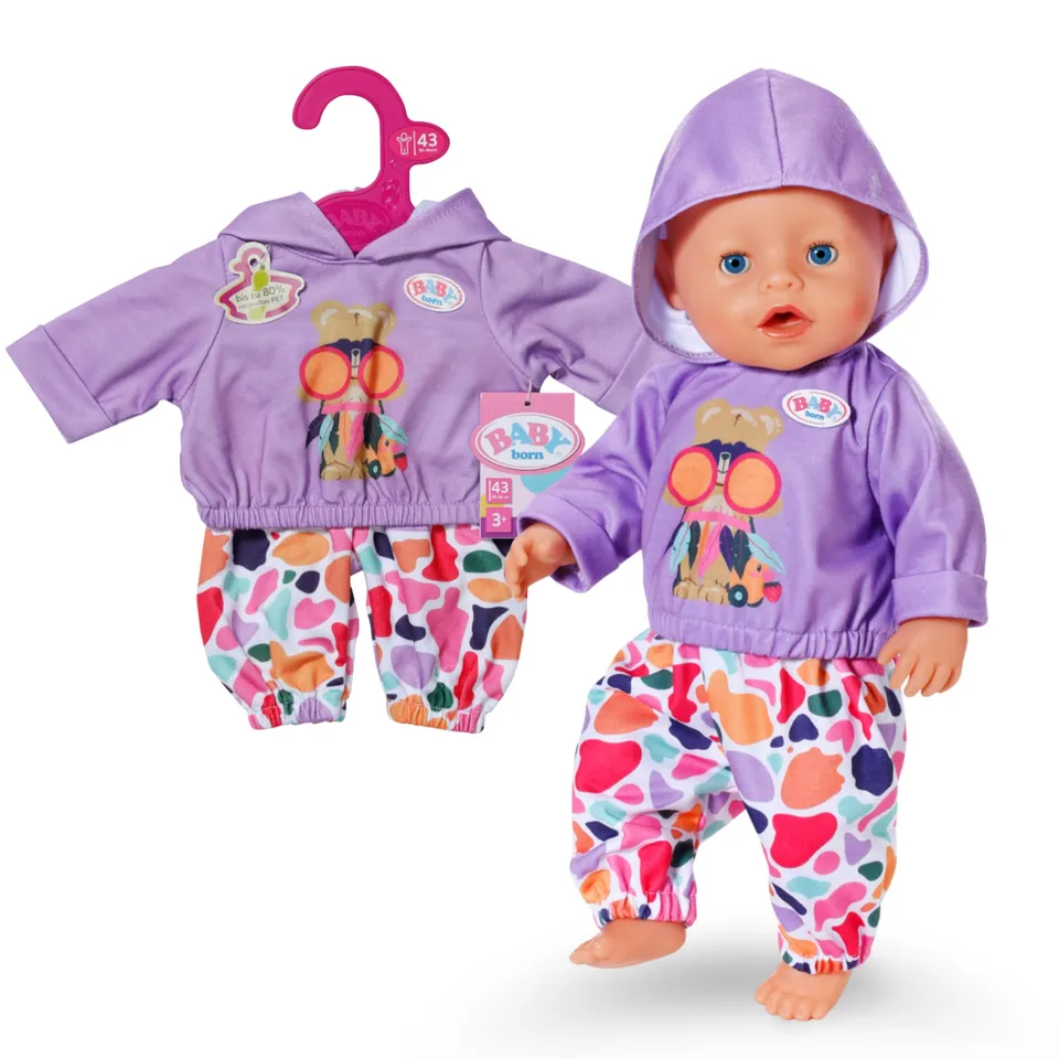 baby-born-hoodie-outfit-oberteil-und-hose-f-r-43-cm-puppen image 1