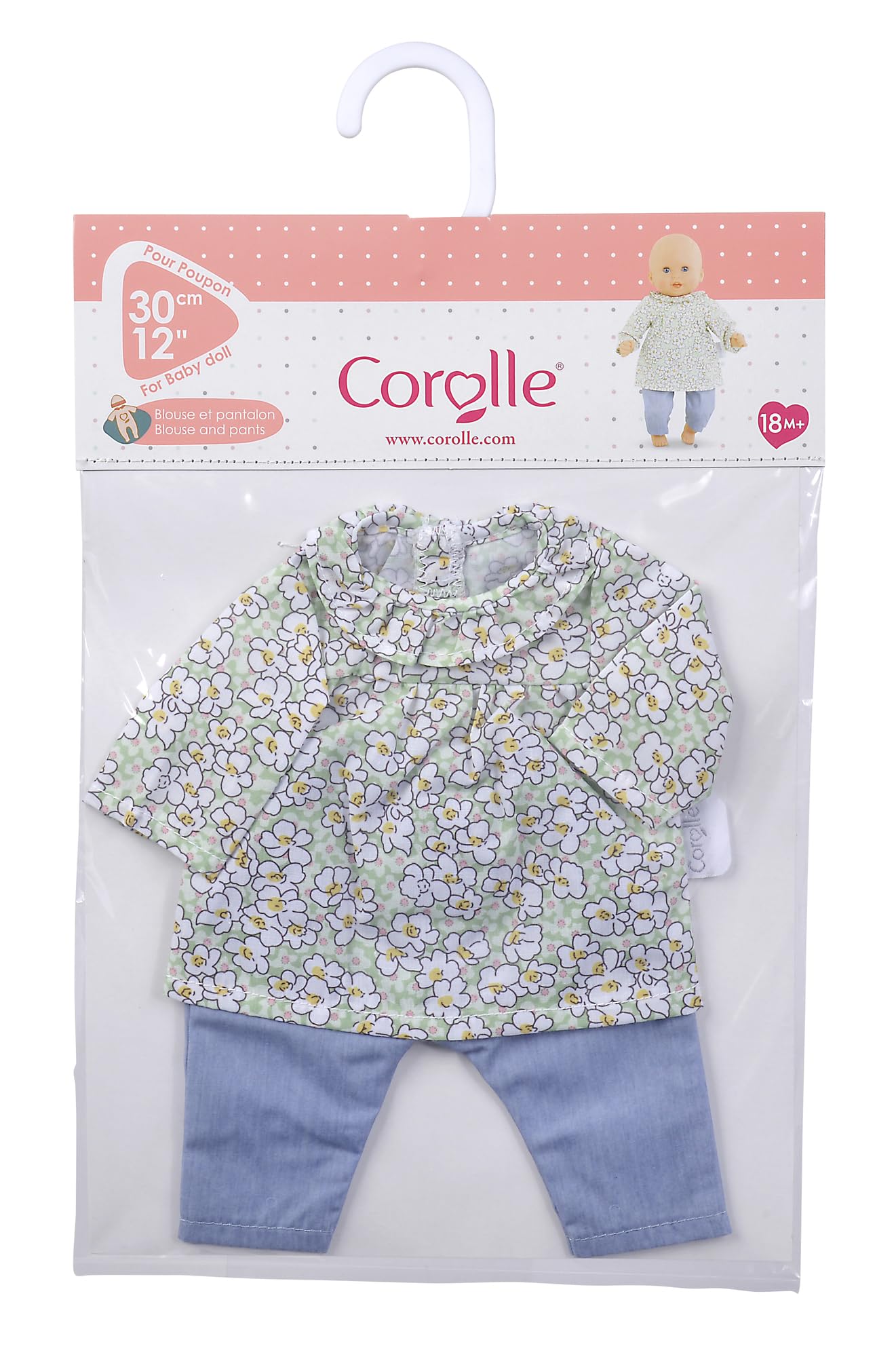 corolle-9000110710-hose-und-bluse-set-f-r-30-cm-babypuppen-ab-18-monaten image 2