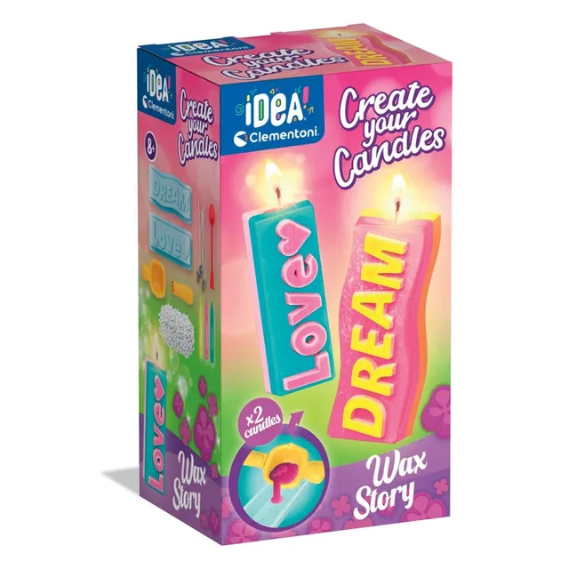 clementoni-idea-deine-kerzen-kreationen-nachrichten-bastelset image 1