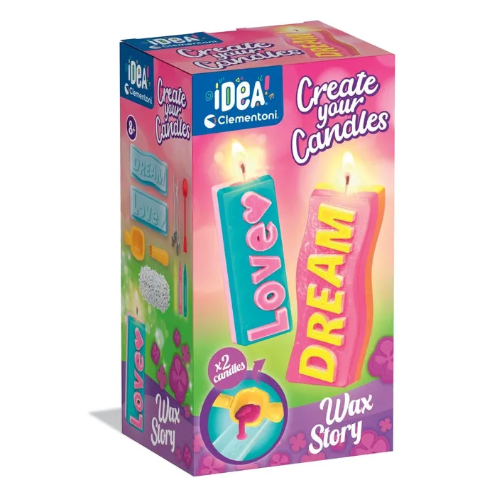 clementoni-idea-deine-kerzen-kreationen-nachrichten-bastelset image 1