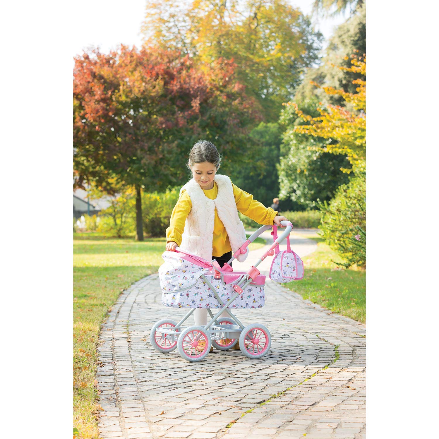 corolle-mon-grand-poupon-faltbarer-puppenwagen-f-r-36-52-cm-puppen-mit-tasche image 7