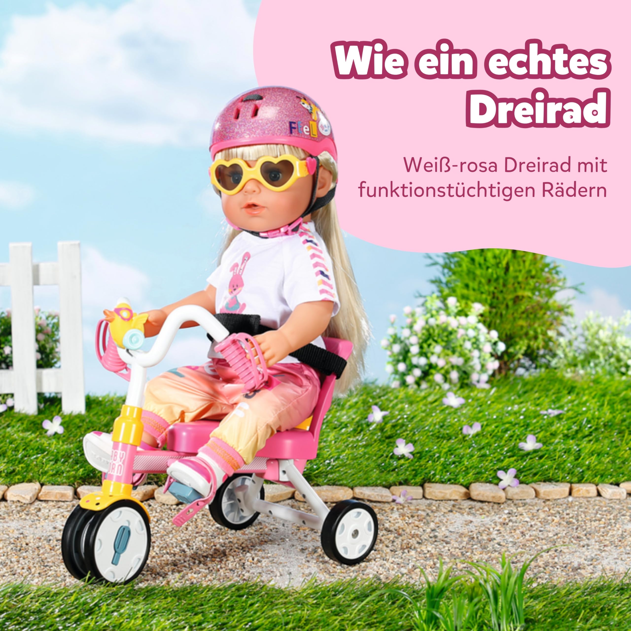 baby-born-dreirad-f-r-36-cm-und-43-cm-puppen-wei-rosa image 3