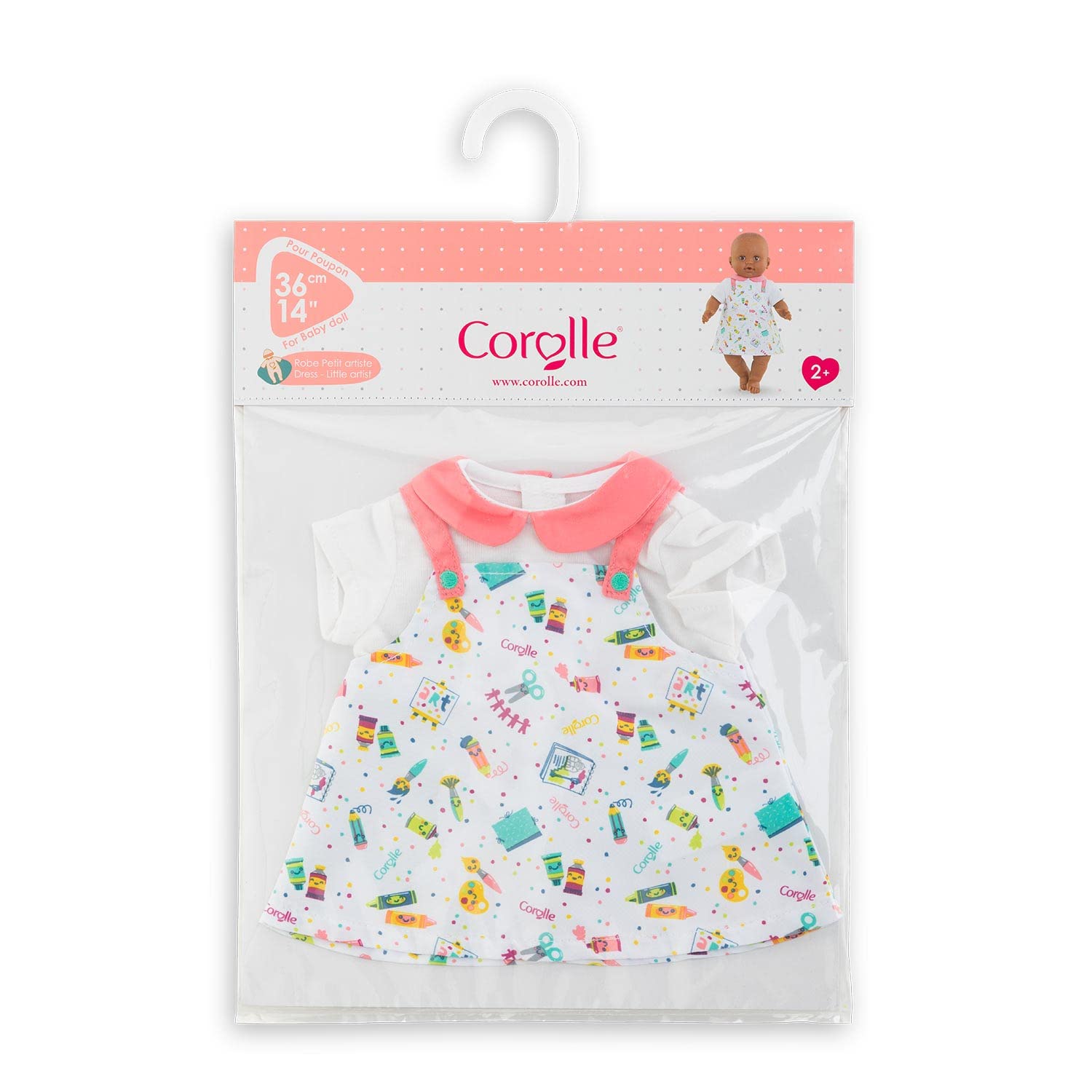 corolle-mon-grand-poupon-puppenkleid-k-nstler-f-r-36-cm-babypuppen image 4