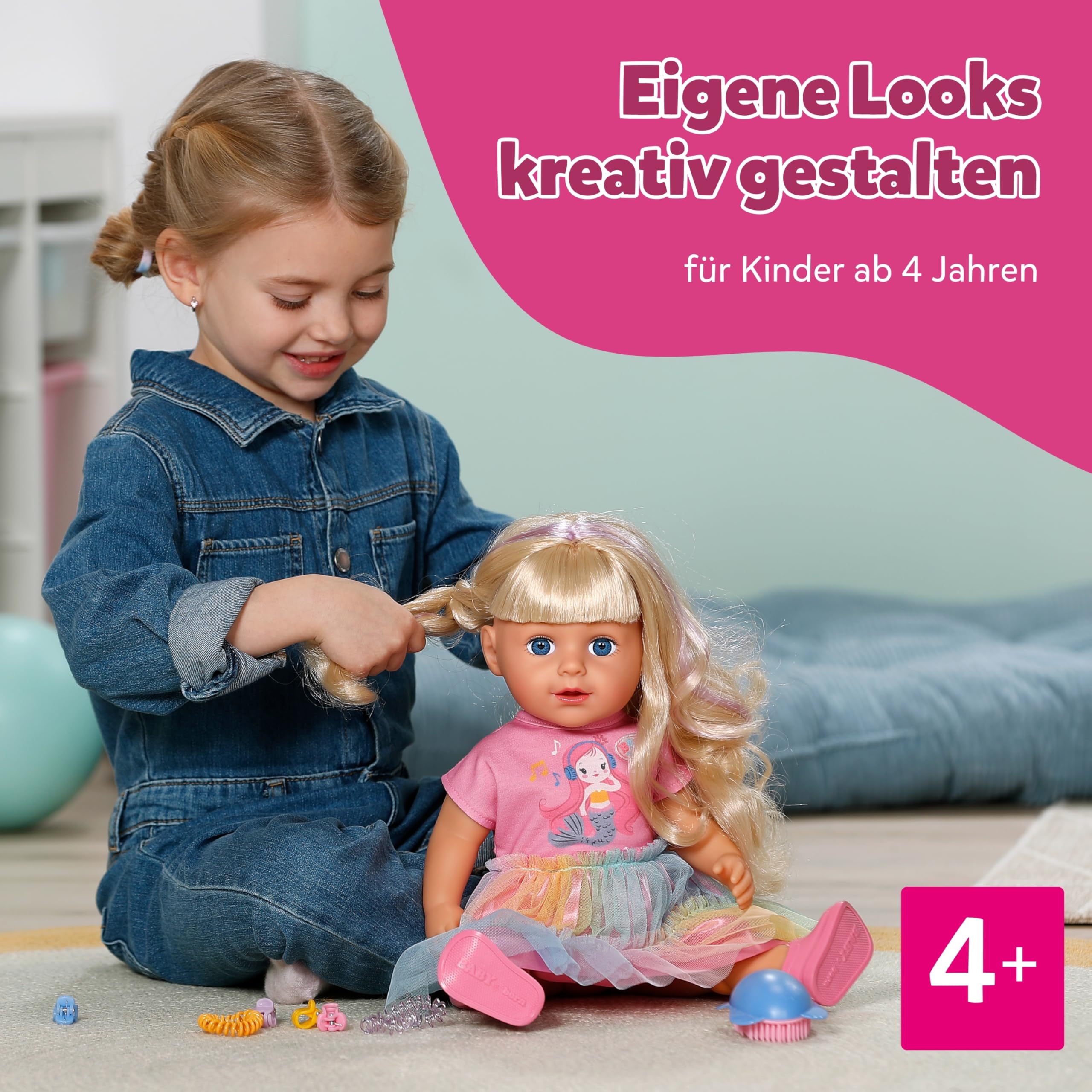 baby-born-carla-43cm-stylingpuppe-mit-langen-blonden-haaren image 7