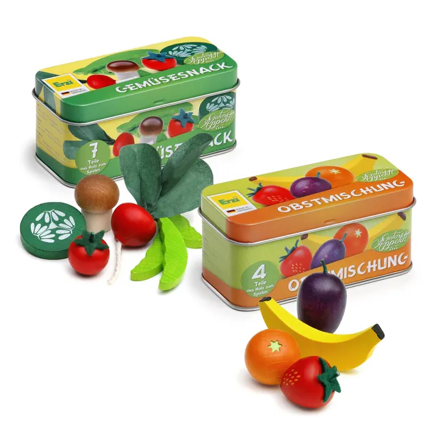 erzi-snackbox-aus-holz-kaufladenspielzeug-11-teilig-mit-2-dosen image 1