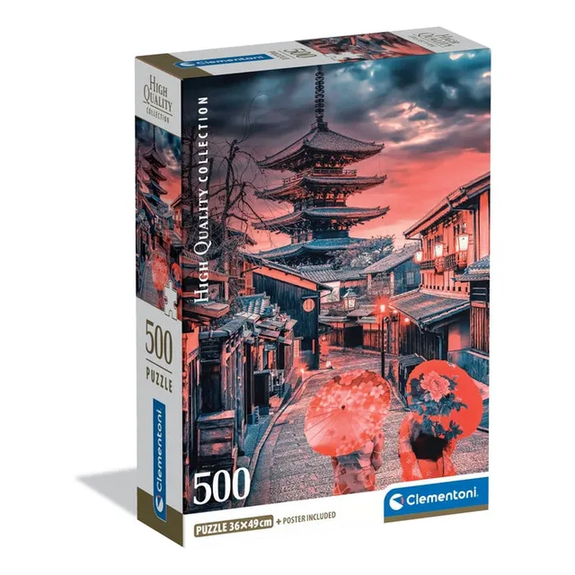 clementoni-evening-in-kyoto-panorama-puzzle-500-teile-49-x-36-cm image 1