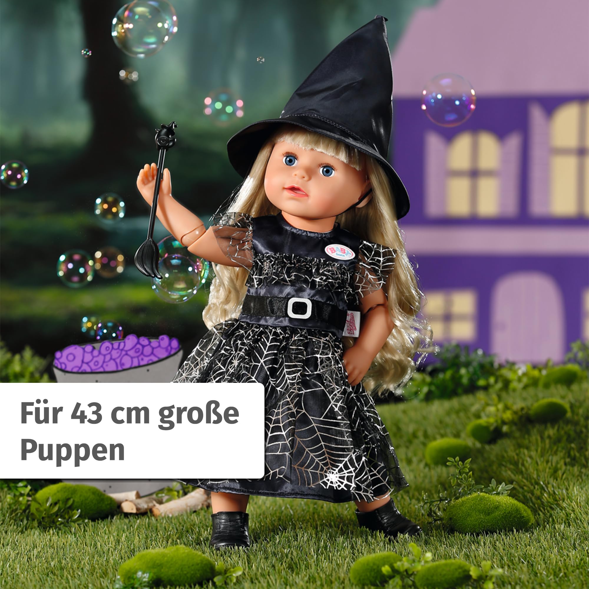 baby-born-hexenkleid-43-cm-mit-besen-und-hexenhut-836026 image 4