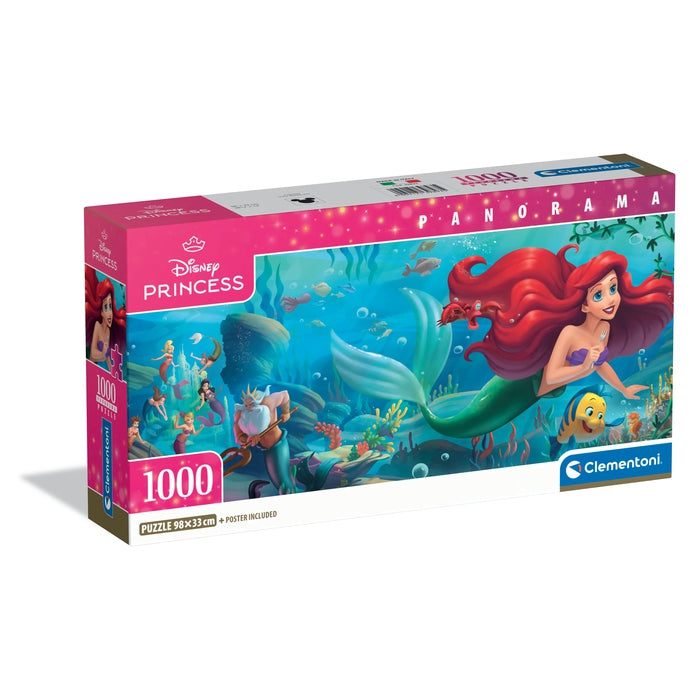 clementoni-puzzle-the-little-mermaid-1000-teile-panorama image 1