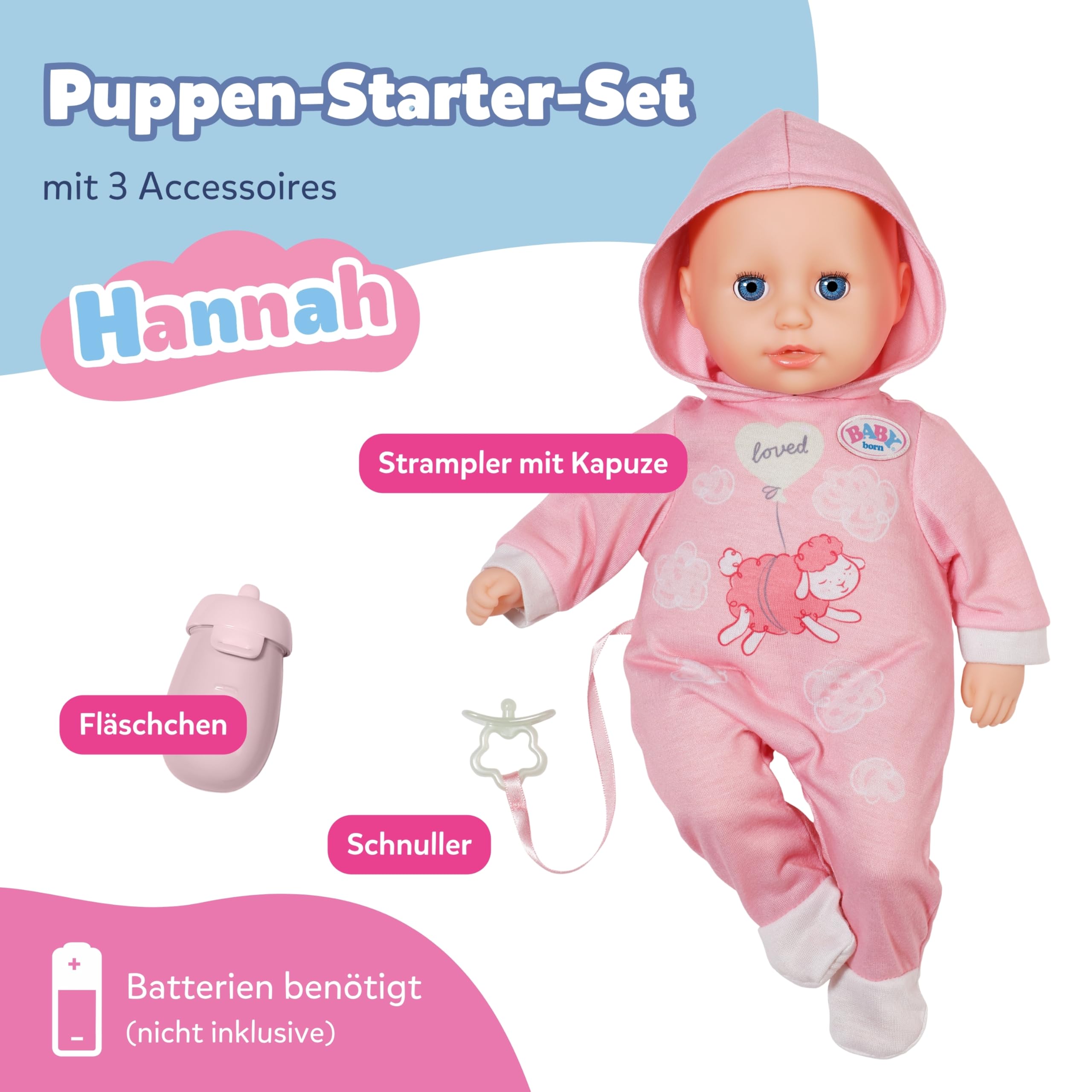 baby-born-little-hannah-36-cm-babypuppe-mit-5-funktionen-und-stoffk-rper image 2