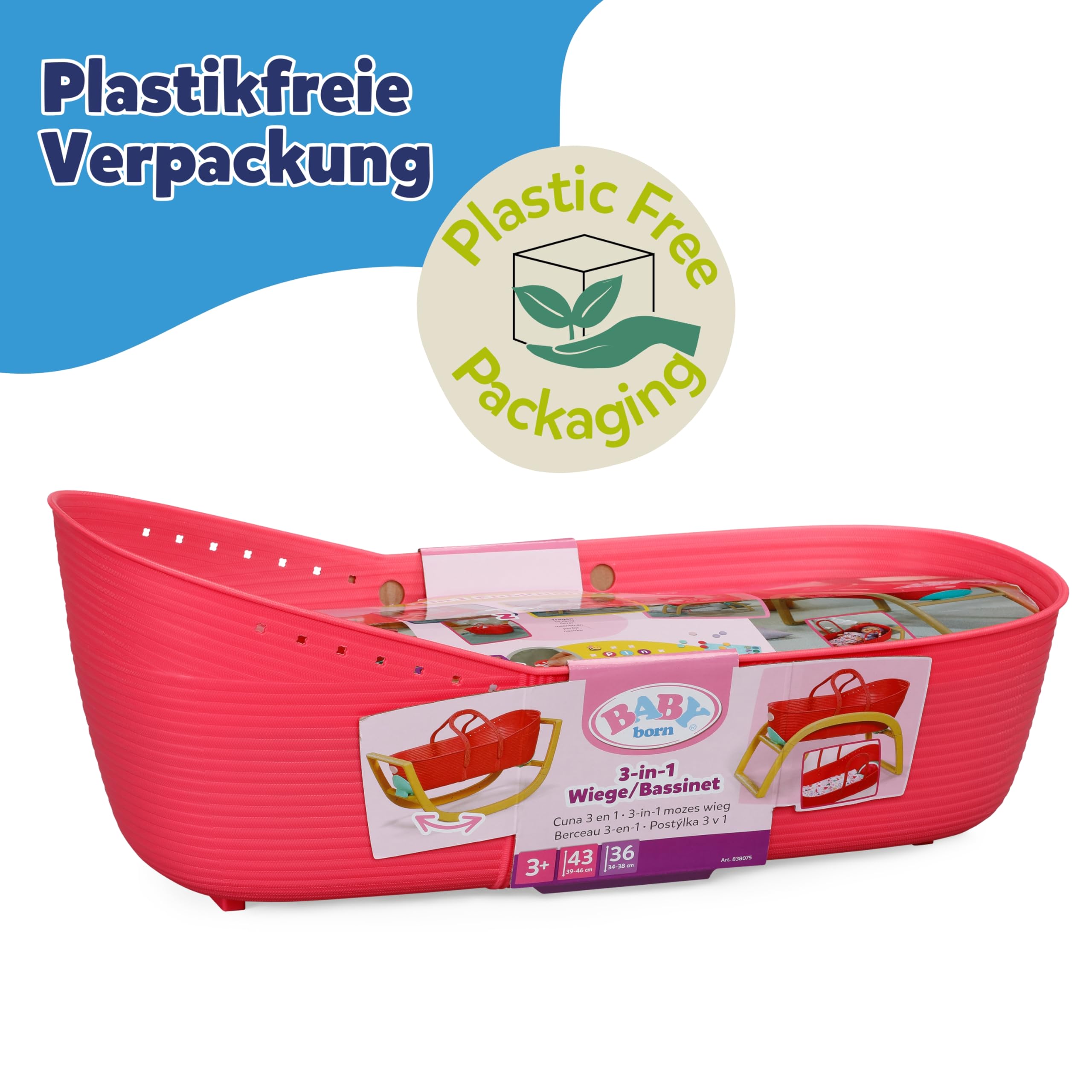 baby-born-3-in-1-stubenwagen-mit-click-play-puppenbett image 8