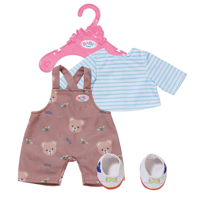 baby-born-b-renanzug-latzhose-mit-shirt-und-schuhen-f-r-43cm-puppen-und-b-r image 1