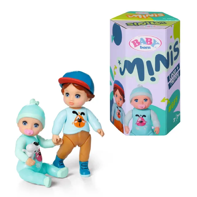 baby-born-minis-doppelpack-henry-und-leon-7-cm-mit-farbwechsel image 1