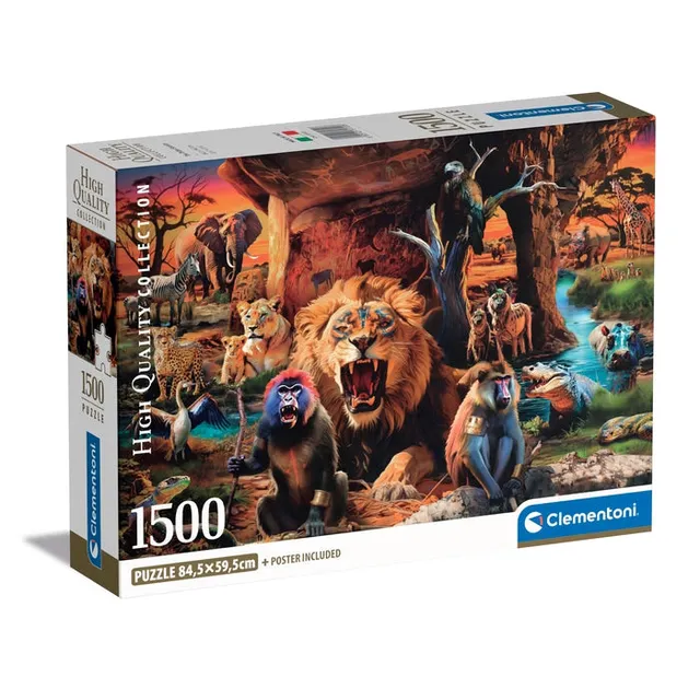 clementoni-animals-puzzle-1500-teile-erwachsenenpuzzle image 1