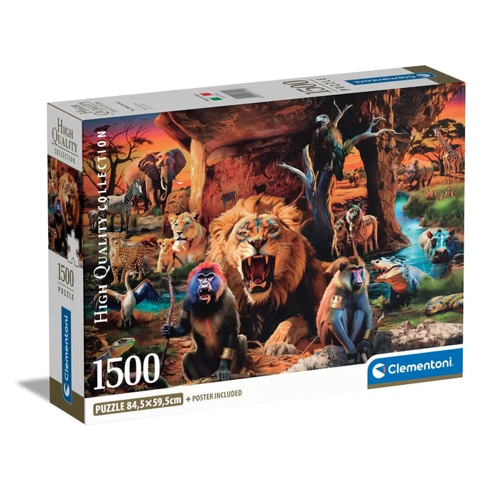 clementoni-animals-puzzle-1500-teile-erwachsenenpuzzle image 1
