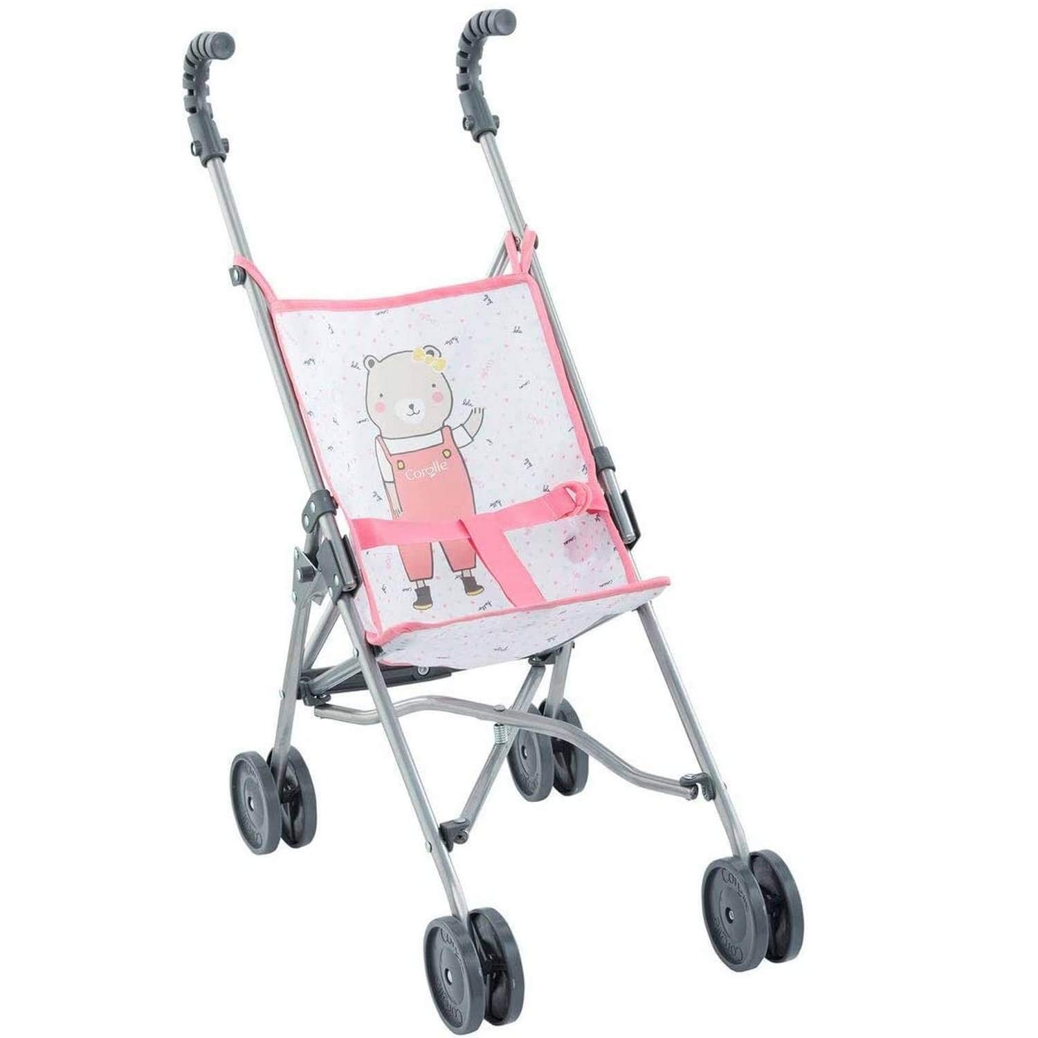 corolle-9000140720-mon-grand-poupon-puppenbuggy-pink-faltbarer-buggy-f-r-36-42-c image 1