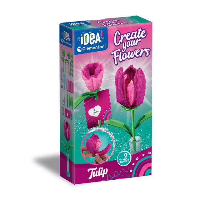clementoni-idea-create-your-flowers-tulip-kreativset image 1