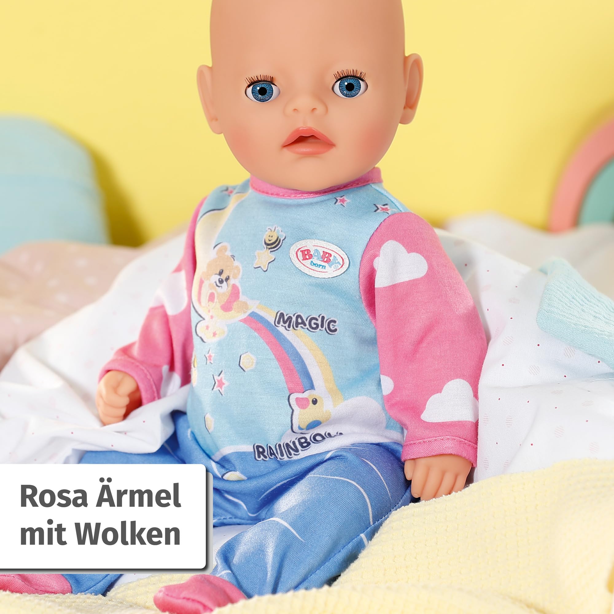 baby-born-little-strampler-834633-einteiler-blau-rosa-mit-b-r-mond-print-f-r-36- image 5