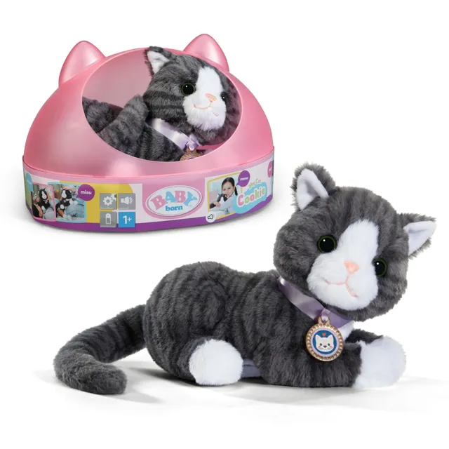 baby-born-meine-katze-cookie-pl-schkatze-mit-transportbox-sound-und-vibration image 1