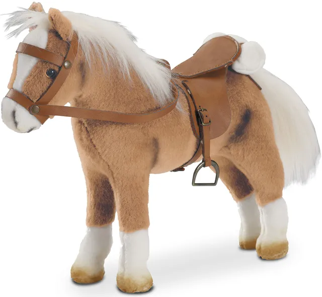 g-tz-haflinger-fritz-pferd-mit-sattel-pl-schpferd-f-r-50-cm-puppen image 1