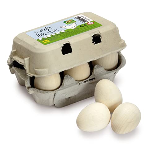 erzi-17010-eier-wei-holz-im-karton-6-st-ck-kaufladen image 2
