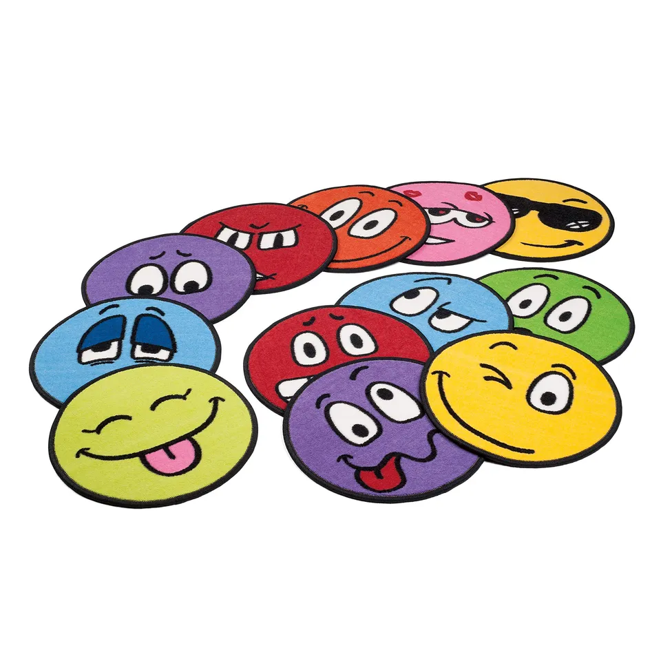erzi-51176-lilalaune-teppich-set-12-teppiche-40-x-40-cm-f-r-gruppenraum-und-kind image 1