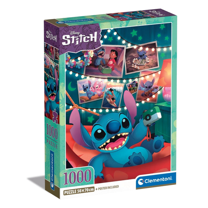 clementoni-puzzle-disney-stitch-1000-teile-70-x-50-cm image 1