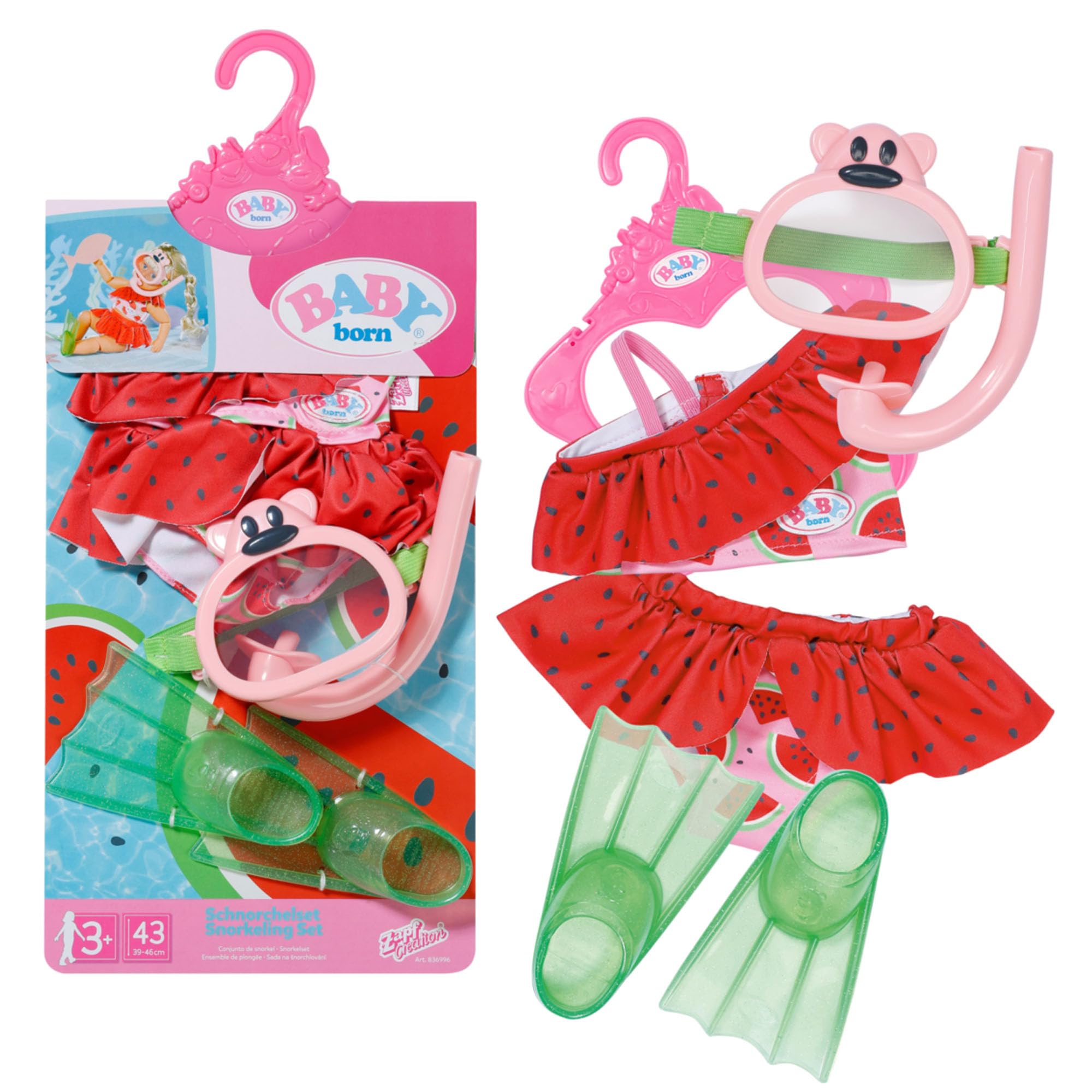 baby-born-tauchspa-schnorchelset-mit-bikini-f-r-43-cm-puppen image 1