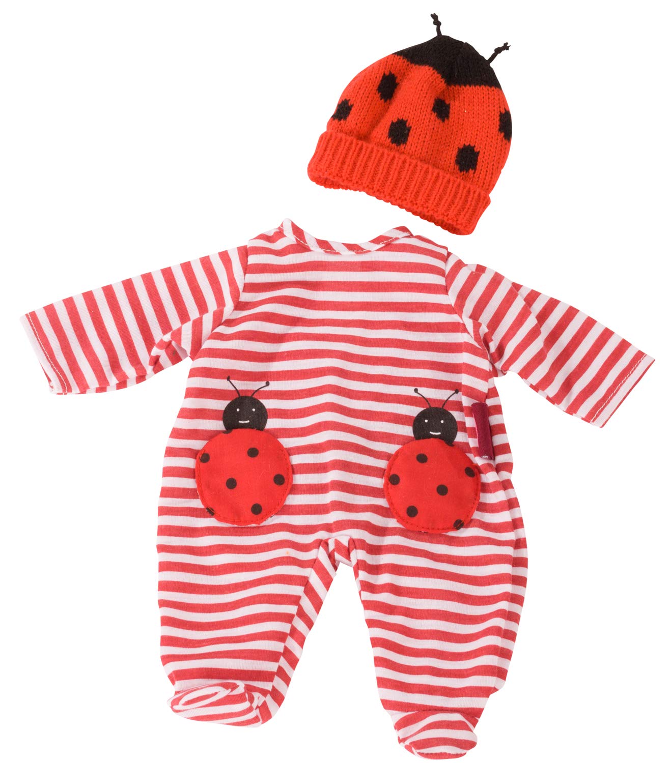 g-tz-3403036-kombi-baby-ladybug-2-tlg-strampler-set-mit-m-tze-f-r-30-36-cm-puppe image 1