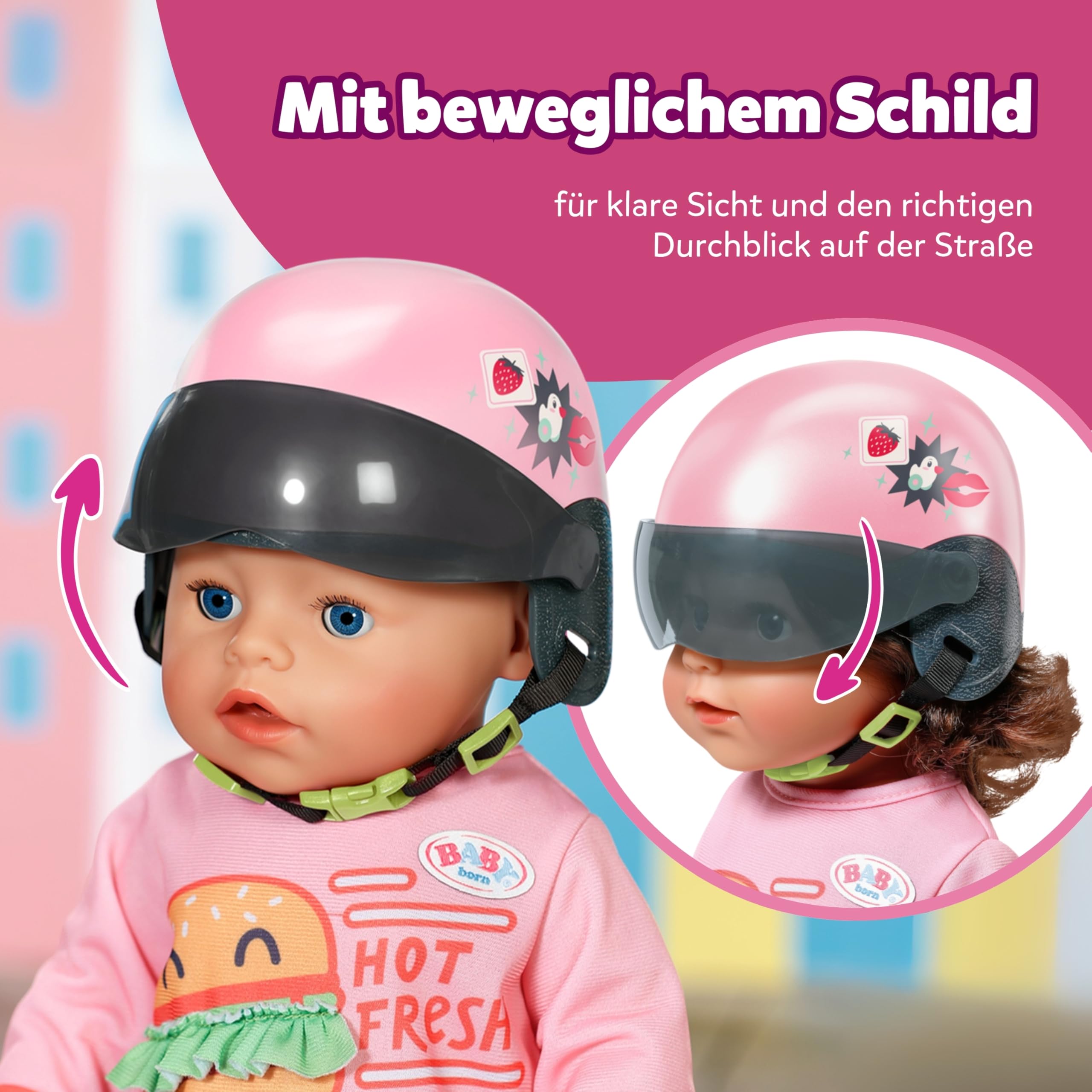 baby-born-e-scooter-helm-puppenhelm-f-r-43-cm-puppen image 3