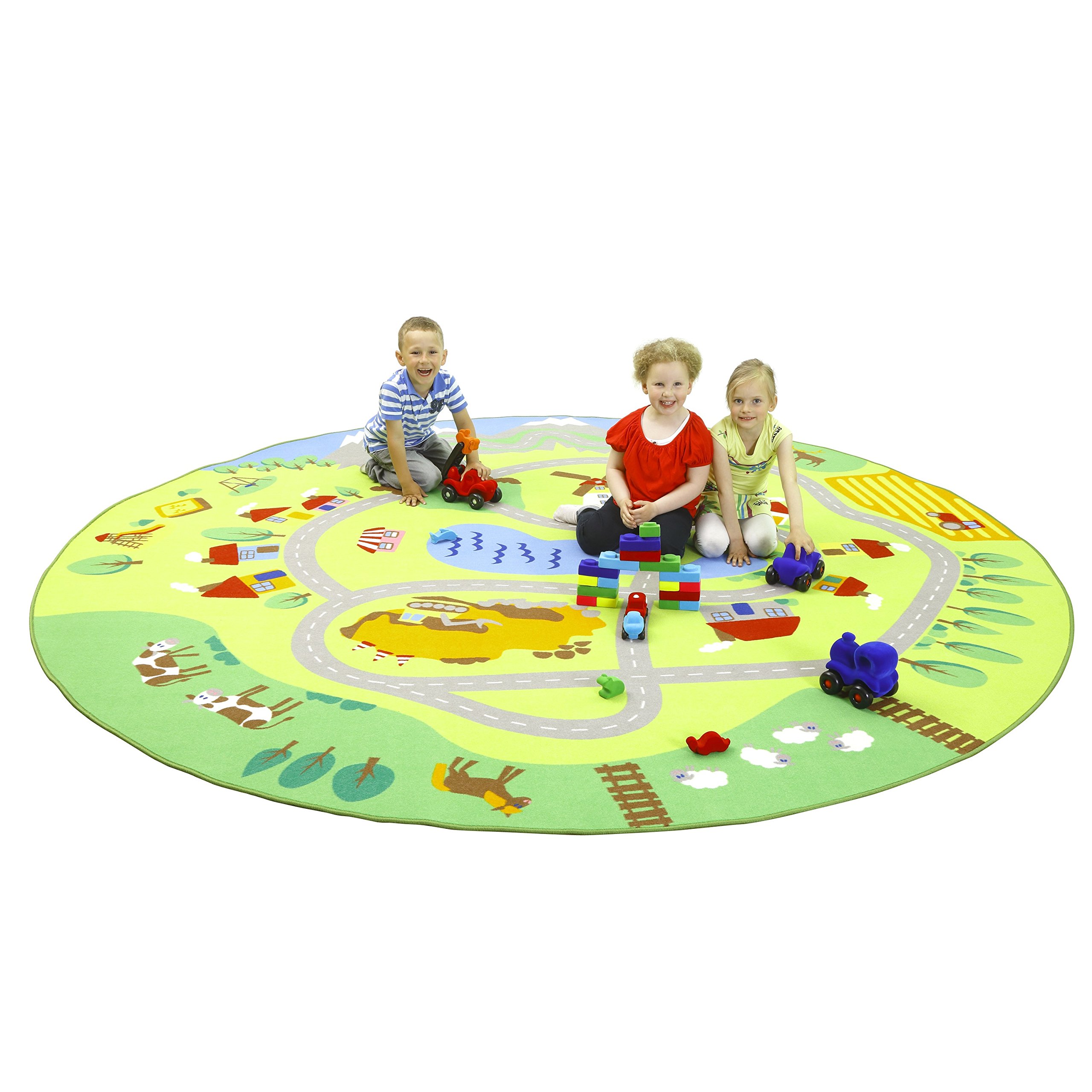erzi-51172-stadt-land-fluss-teppich-spielteppich-300-x-300-cm image 1