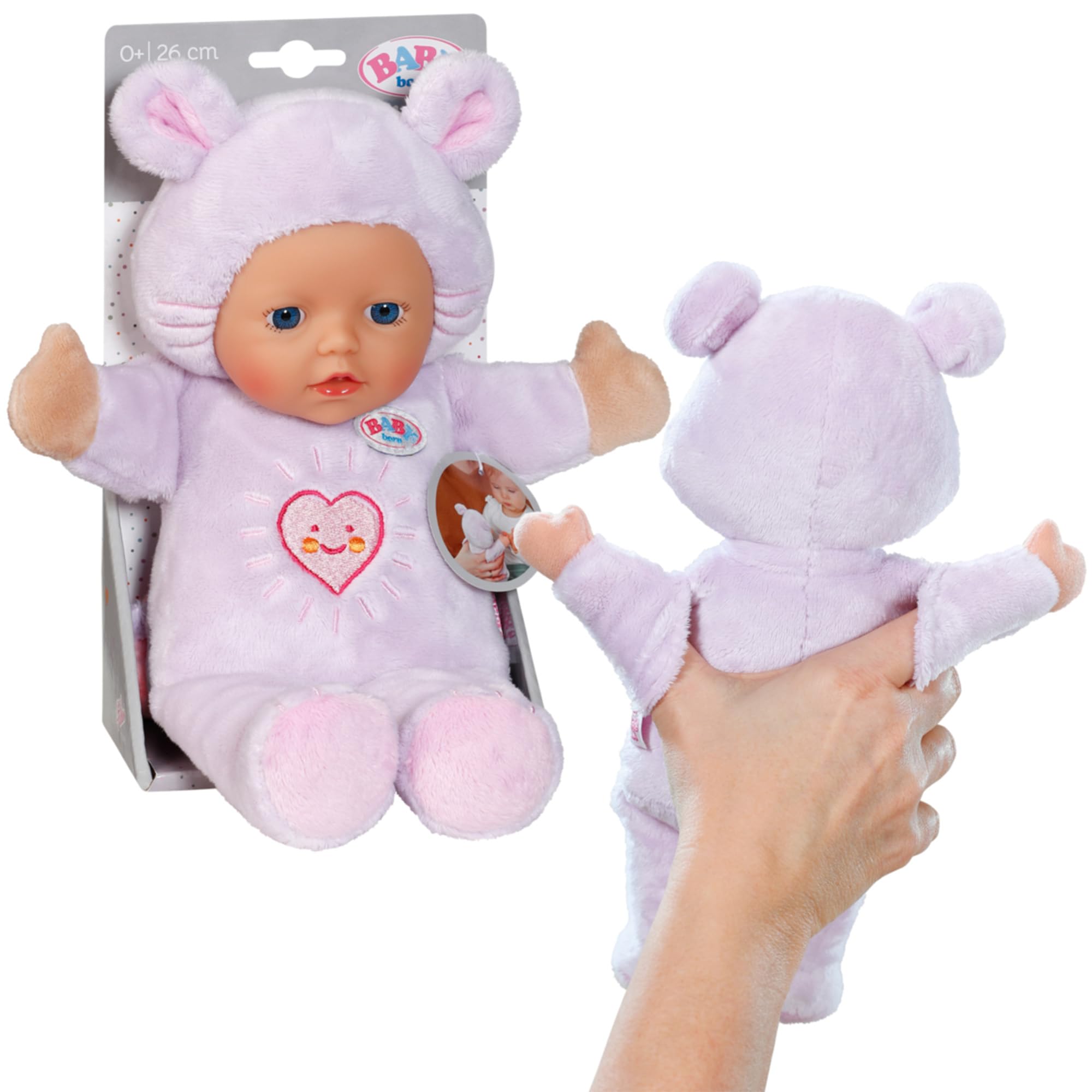 baby-born-for-babies-funny-maus-kuschelpuppe-26-cm-mit-fingertaschen image 1