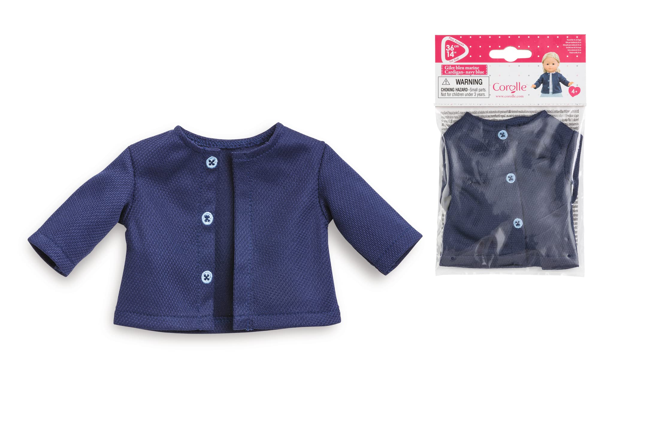 corolle-ma-corolle-blaue-strickjacke-puppenkleidung-f-r-36-cm-puppen image 6